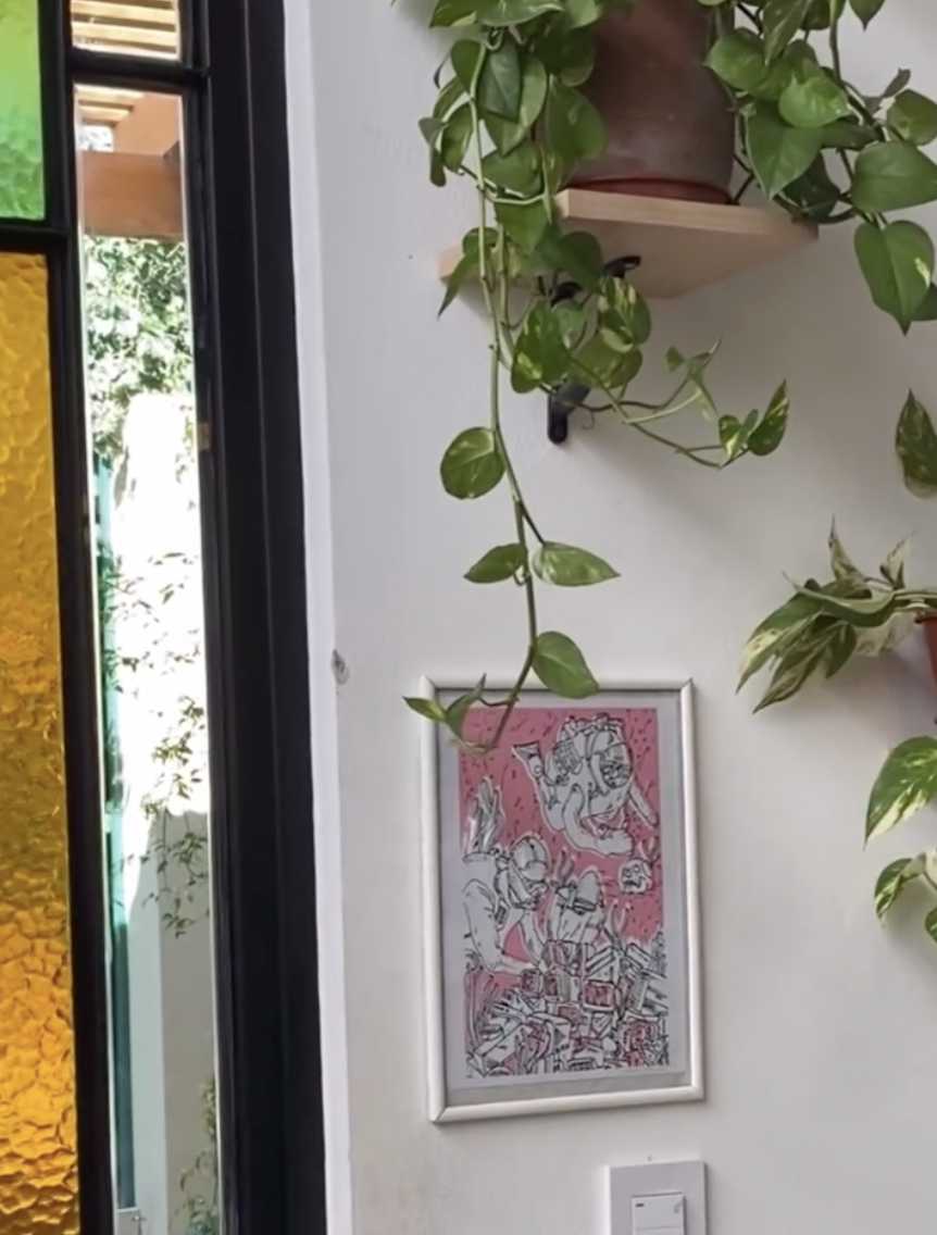 Obra enmarcada en Vaporeso