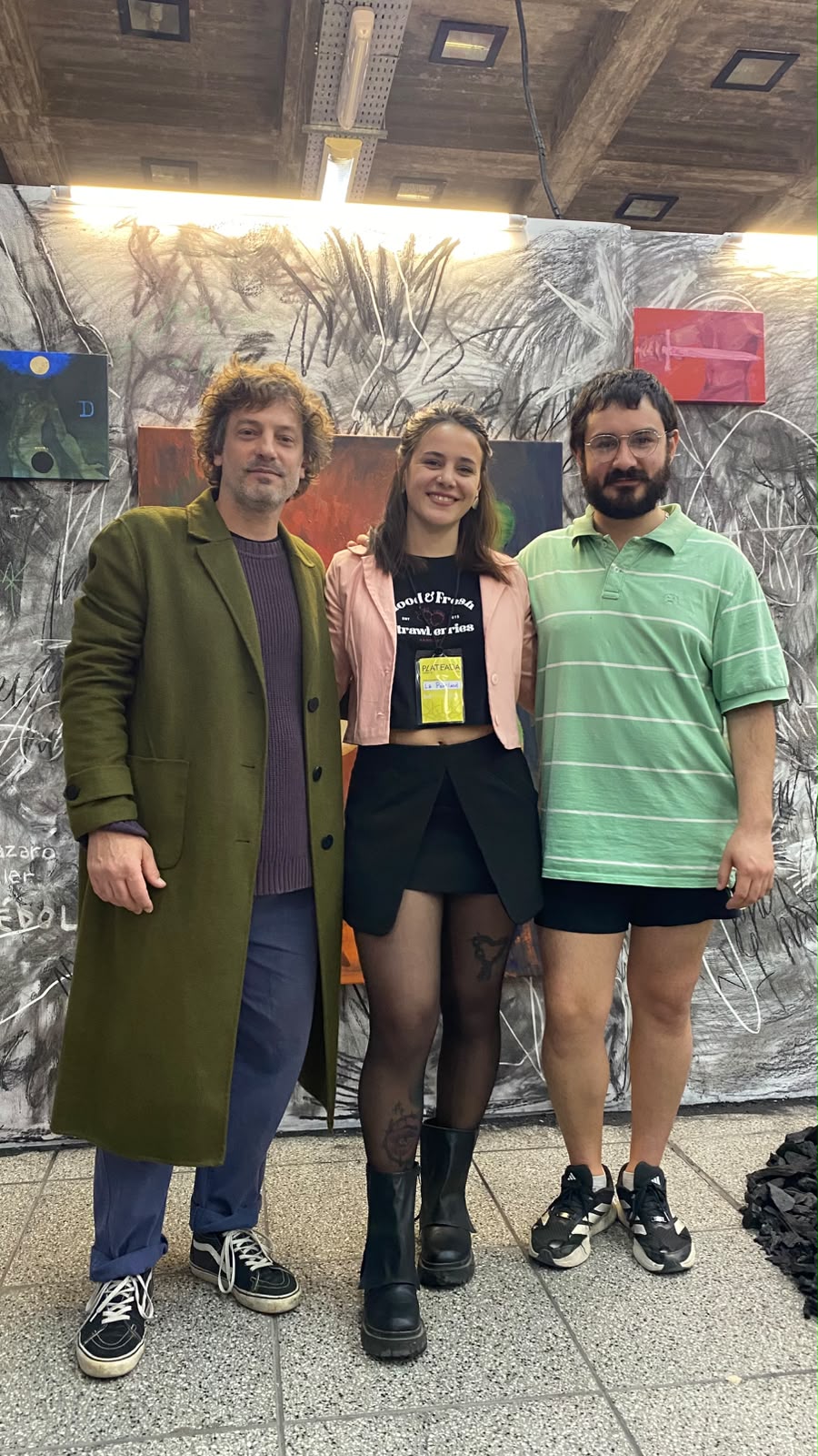 Hernán Cedola y equipo en el stand de La Portland — La Plateada 2026